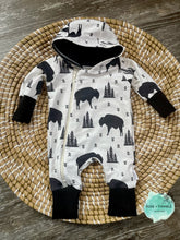 Load image into Gallery viewer, Hooded Zip Romper