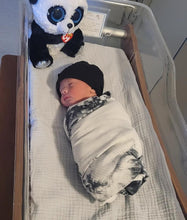 Load image into Gallery viewer, Bamboo Swaddle Wrap + Beanie