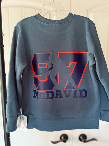 4T Classic Crewneck  - Stargazer Blue (Oilers +McDavid)