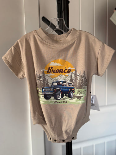 Slouchy Tee Romper / Fawn / Bronco