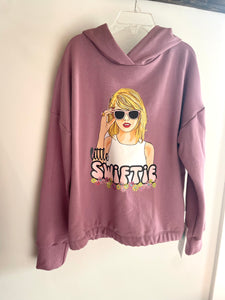 8/9 Youth Slouchy Pullover - Ginger/Mauve  Swiftie (pink bubble)