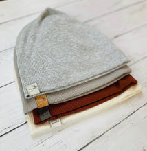 Load image into Gallery viewer, Modal Rib Beanie - Silver Cloud Grey (Pom not included)