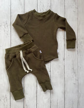 Load image into Gallery viewer, Waffle Sets - Lounge Sweats or Our Nap Jogger + Long Sleeve Hem Top