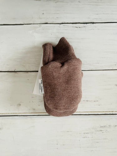 0-24m Thumbless Sherpa Winter Mittens - Mixed Mocha