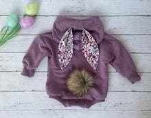 Load image into Gallery viewer, Bunny Sweater Romper “Easter PRE-ORDER”