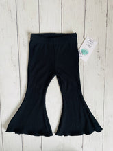 Load image into Gallery viewer, Bitty Belle Pant - Ribbed Bamboo  Black