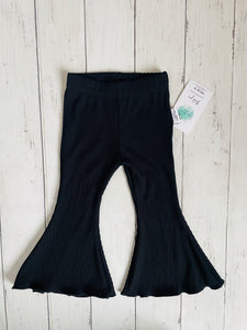 Bitty Belle Pant - Ribbed Bamboo  Black