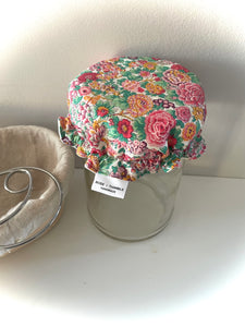 XS Bowl Cover - Fits all mason jars - Spring Floral (instock)