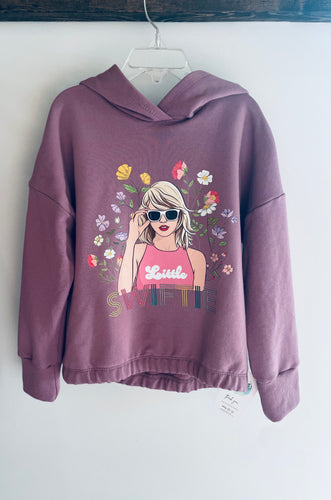 6/7 Youth  Slouchy Pullover - Ginger/Mauve - Swiftie (wildflowers)