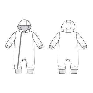 Hooded Zip Romper