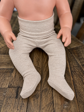Load image into Gallery viewer, Footed Pants - Heathered Almond