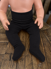 Load image into Gallery viewer, Footed Pants - Black