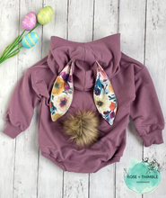 Load image into Gallery viewer, Bunny Sweater Romper “Easter PRE-ORDER”