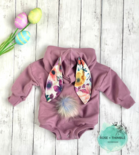 Load image into Gallery viewer, Bunny Sweater Romper “Easter PRE-ORDER”