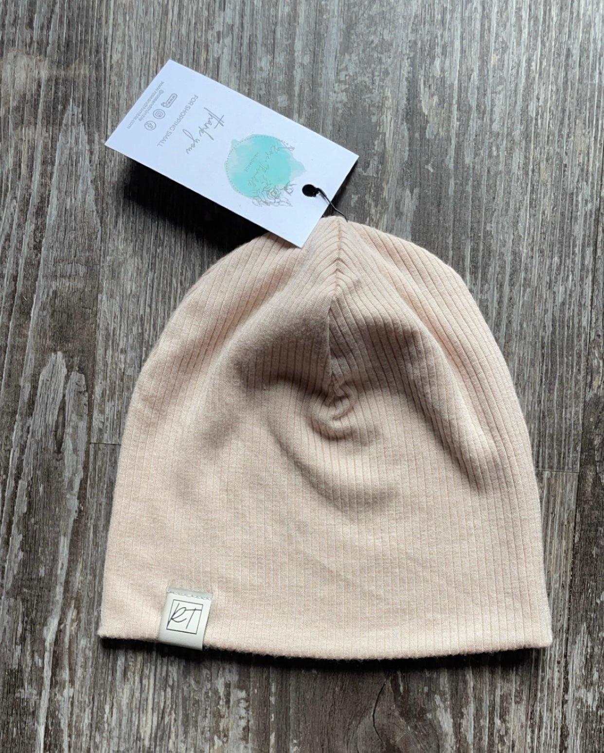 Modal Rib Beanie - Blush Eggnog (While Quantities last) Not restocking