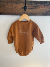 Load image into Gallery viewer, Sweater Romper - PREORDER WITH NAME EMBROIDERY