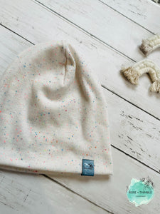 Milk Confetti Rib Knit